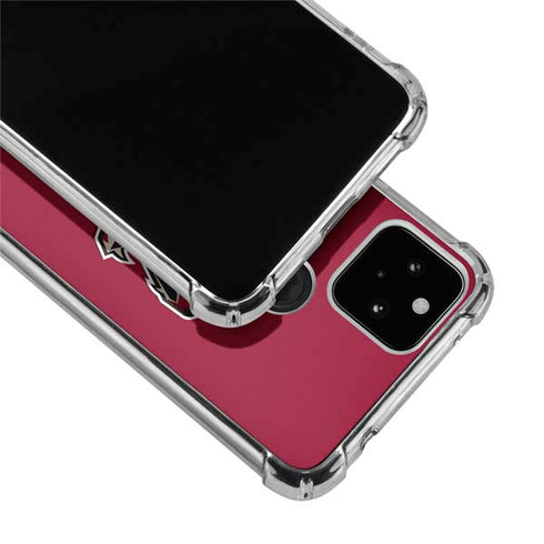 NHL Arizona Coyotes Solid Background Google Pixel 5 Clear Case